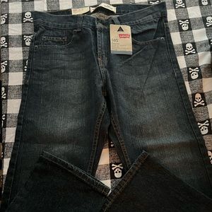 Levi’s 505 regular fit husky 28x23 dark wash jeans